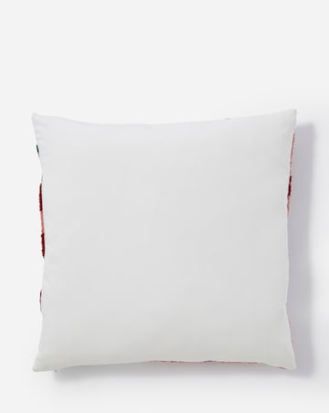Eva Boucle Embroidered Floral Cushion
