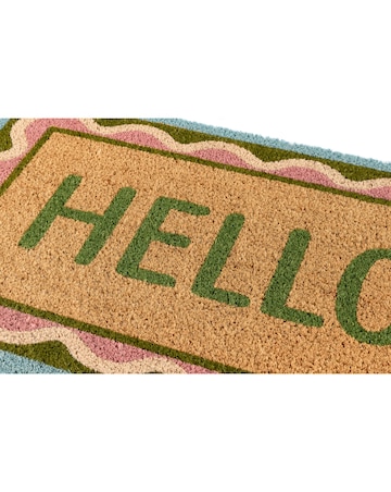 My Mat Hello Scallop Coir Doormat