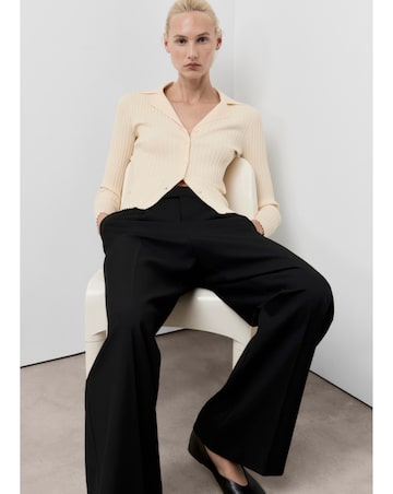 MANGO COLLARED CARDIGAN