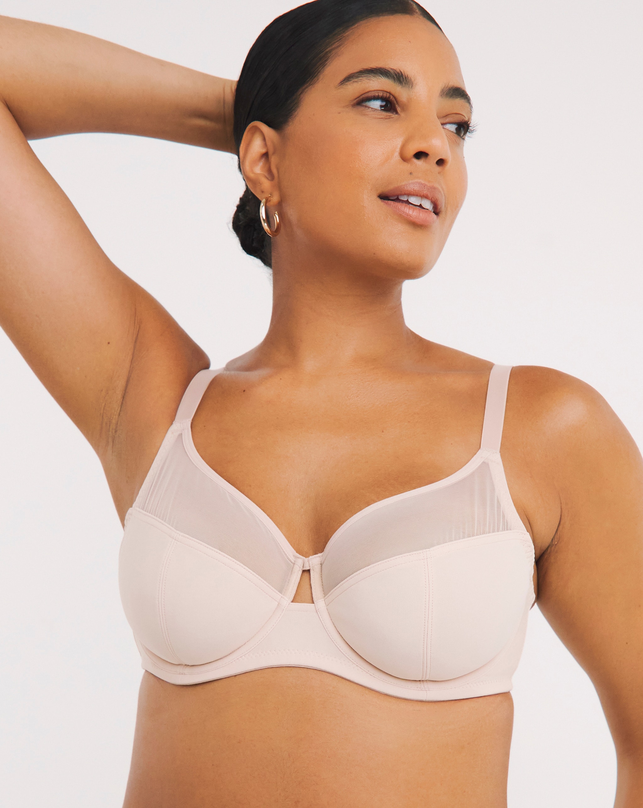 Minimiser bra in soft pink