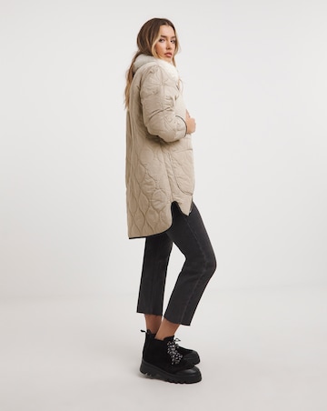 Neutral Reversible 2 in 1 Hybrid Coat