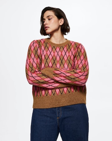 Mango Rhombus Design Sweater