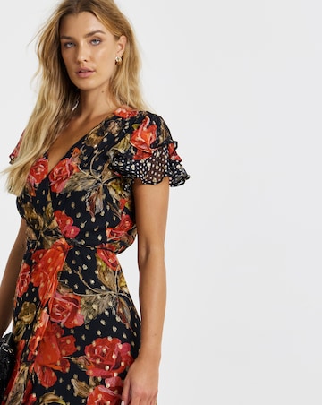 Hope & Ivy Ffion Wrap Maxi Dress