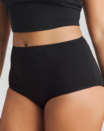 Pretty Secrets (7 Pack) Full Fit Knickers Black