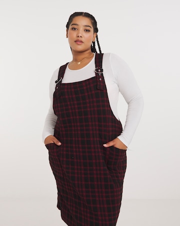 Joe Browns Checked Midi Pinafore Dress