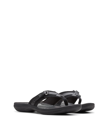Clarks Black Cloudsteppers Brinkley Sea Sandals - Standard Fit (D)