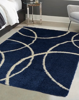 Snug Shaggy Circles Cosy Rug