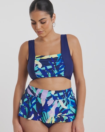 Leaf Mix And Match Square Neck Bikini Top
