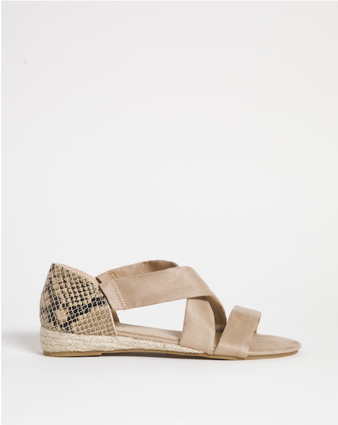 Sonya Multi Strap Espadrille - Wide Fit (E)