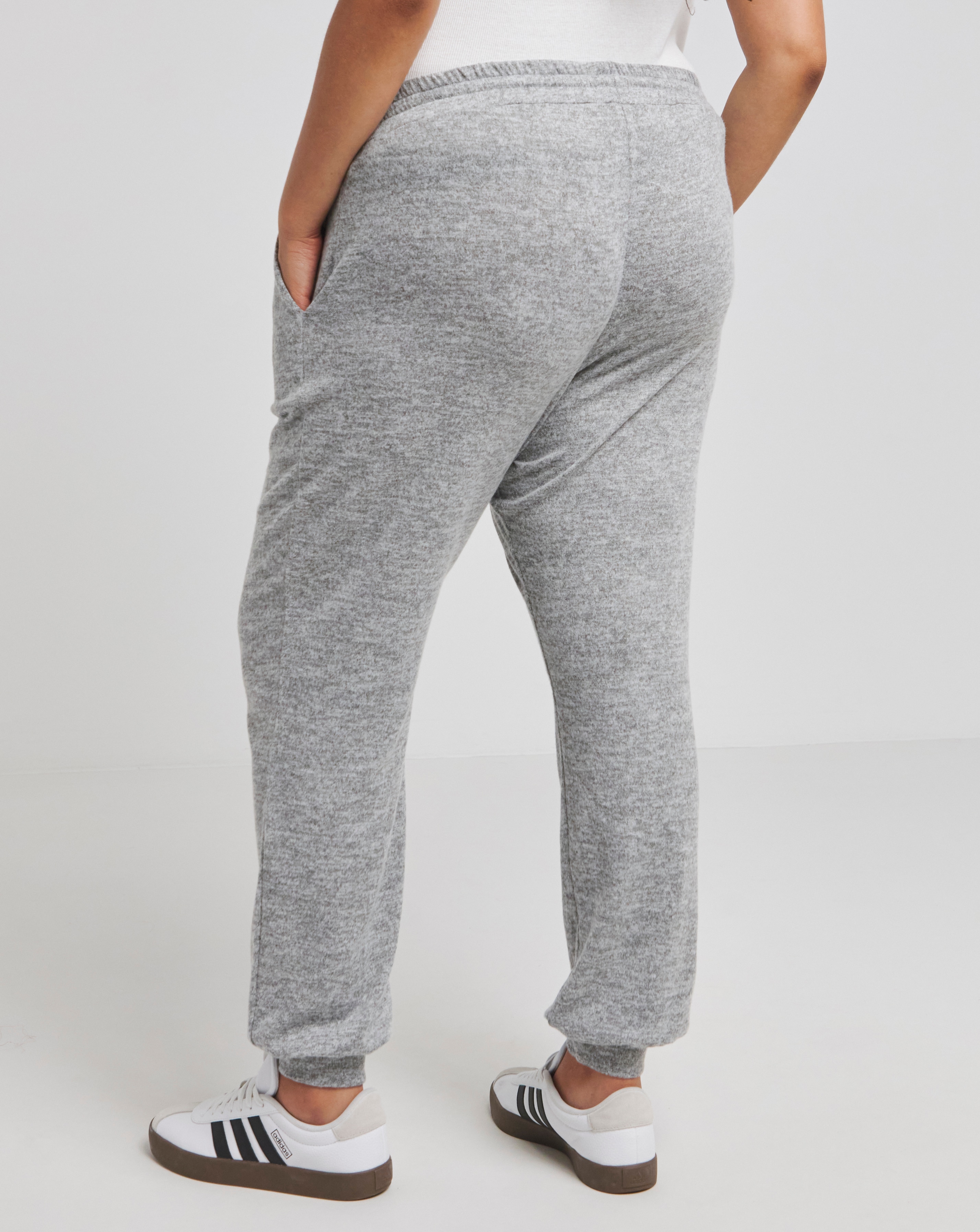 Grey Marl Soft Touch Joggers Simply Be