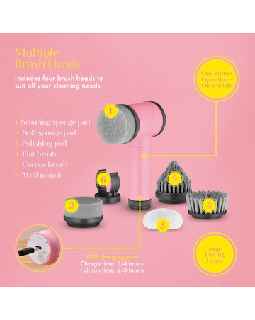 Swan x Lynsey Queen of Clean 5 in 1 Electric Cleaning Brush