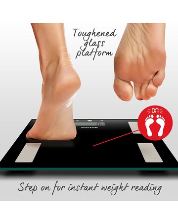 Salter Black Glass Analyser Scale