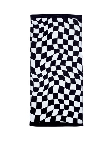 Catherine Lansfield Checkerboard Beach Towel