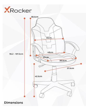 X Rocker Saturn Gaming Chair for Juniors - Green