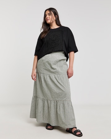 Native Youth Corchet Panel T-shirt