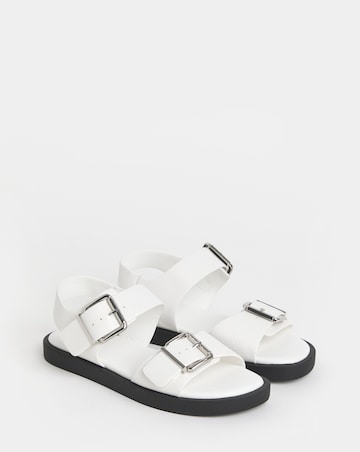 Heidi Two Part Buckle Comfort Sandals - Extra Wide Fit (EEE)