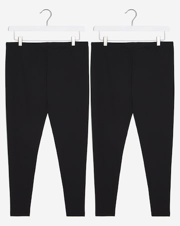 Pretty Secrets (2 Pack) Thermal Leggings Black