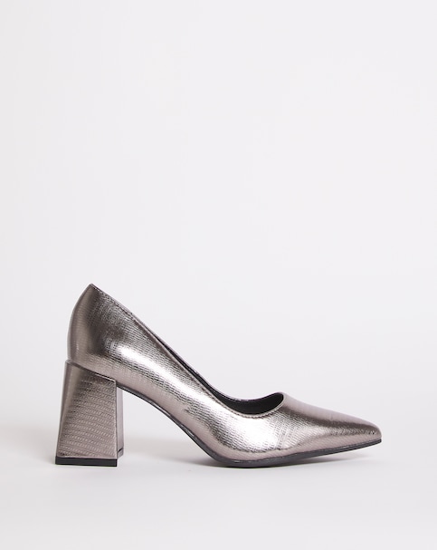 Croc Heeled Shoe - Extra Wide Fit (EEE)