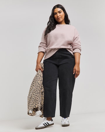 Dusty Pink Wide Cuff Sweatshirt