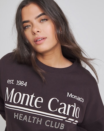 Simply Be Chocolate Brown Monte Carlo Sweatshirt