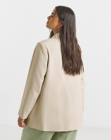 Neutral Single Breasted Blazer