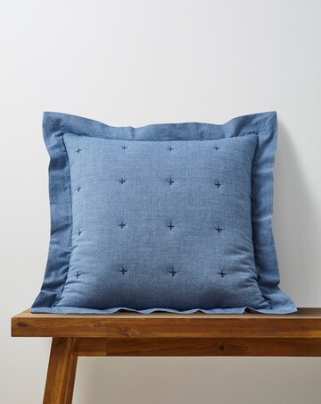 Nola Cotton Quilted Ruffled Edge Cushion
