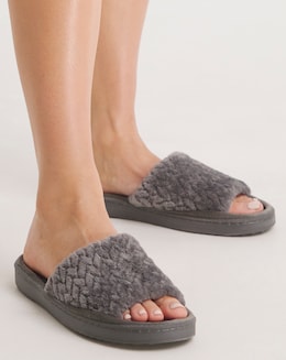 Constance Comfort Slider Slippers - Wide Fit (E)