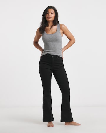 Kim Black High Waist Super Soft Bootcut Jeans