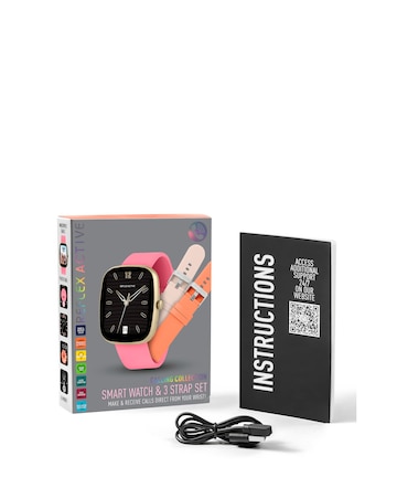 Reflex Active Series 50 Silicone Calling Strap Watch Set - Pink
