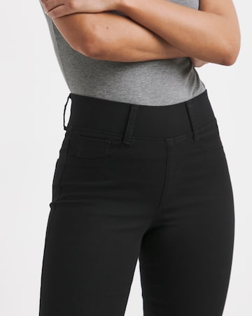 Black Stretch Slim Pull On Jeggings