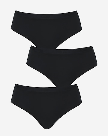Sloggi (3 Pack) Go Casual Cotton Midi Knickers Black