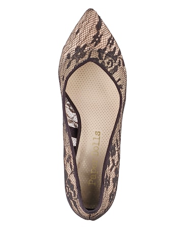 Paper Dolls Rose Lace Court Shoe D Fit