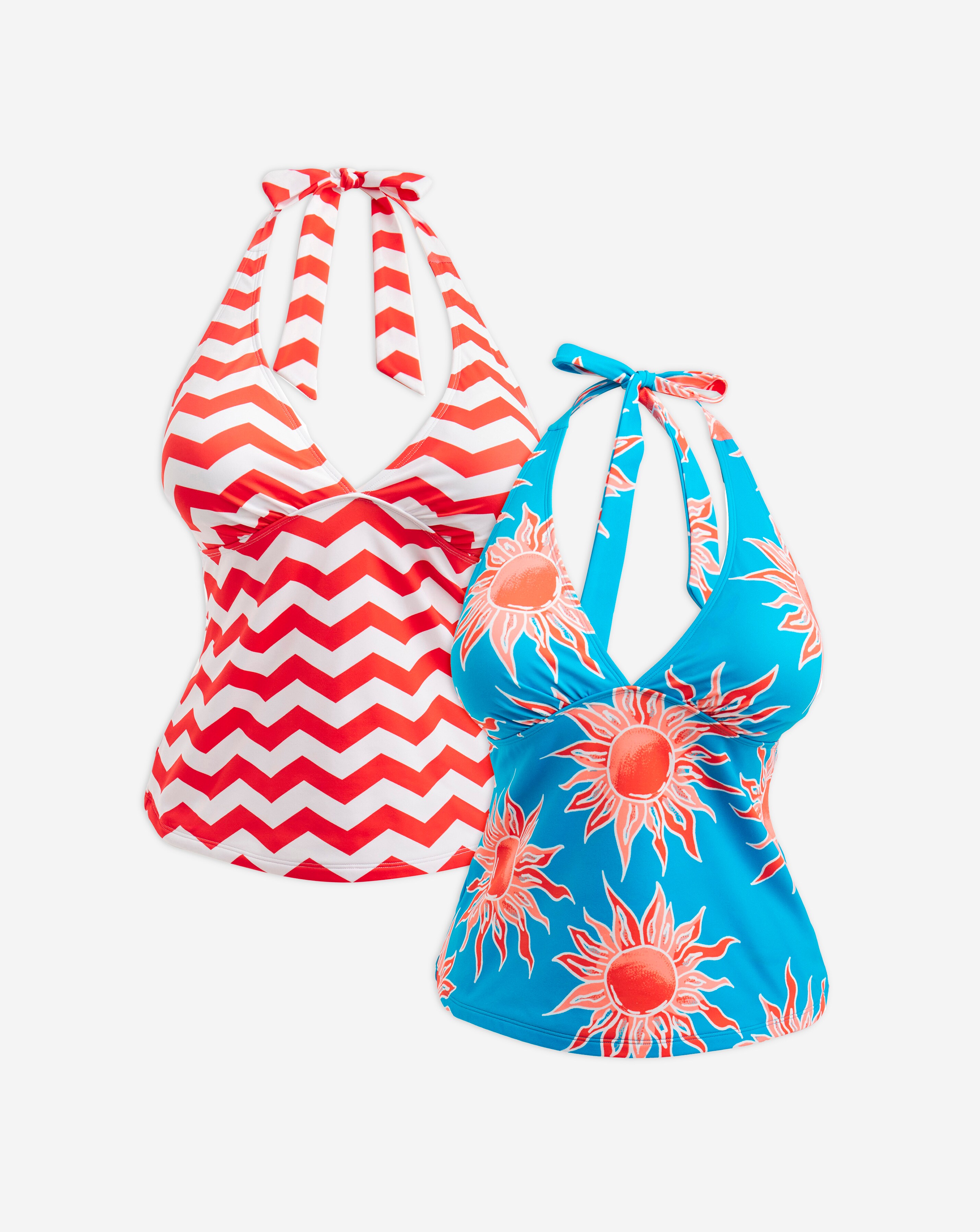 Value 2 Pack Halter Tankini Tops