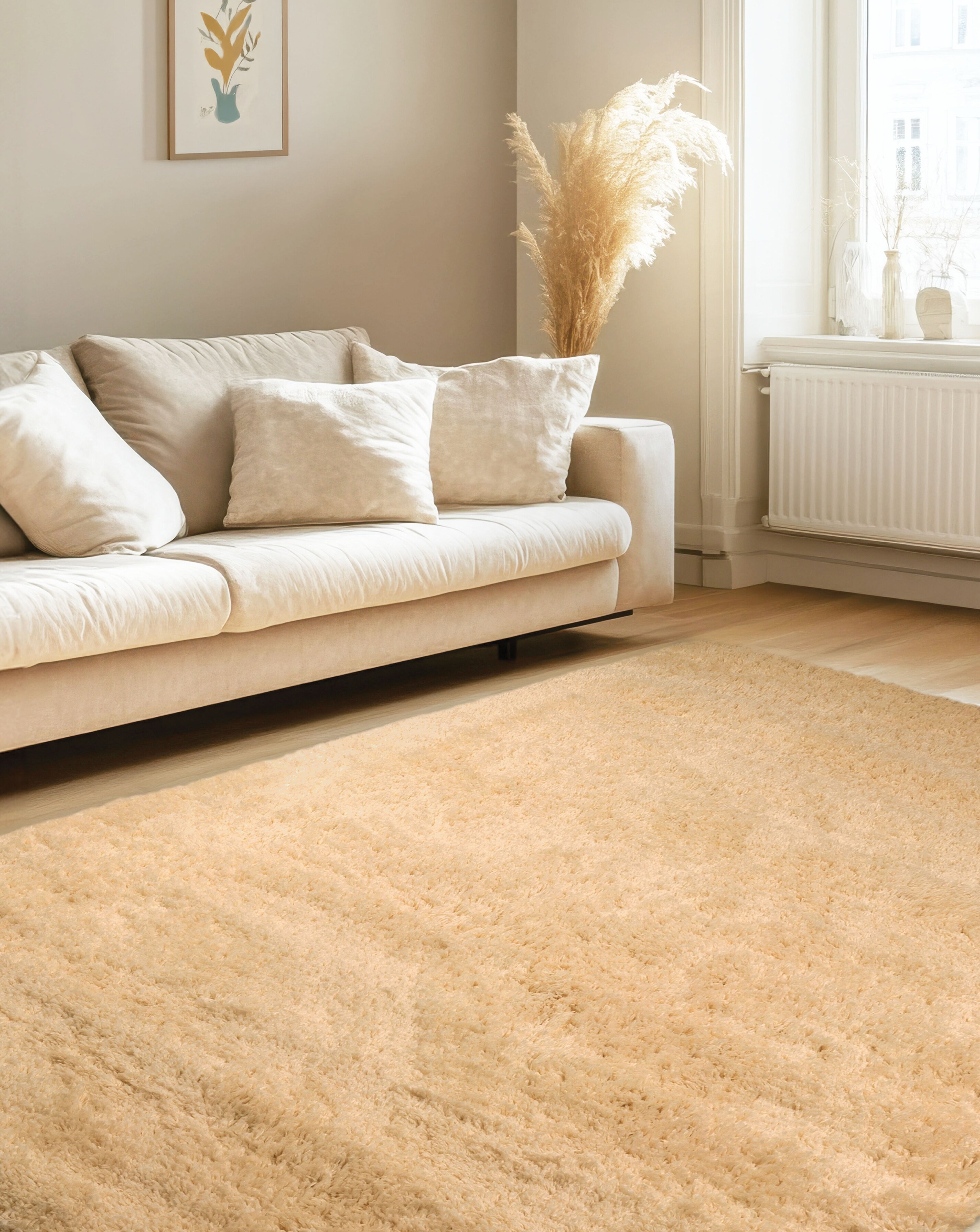 Snug Plain Shaggy Cosy Rug