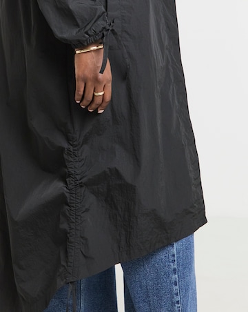 Simply Be Black Utility Parachute Jacket