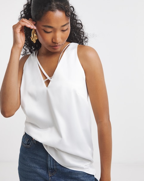 Satin Criss Cross Cami