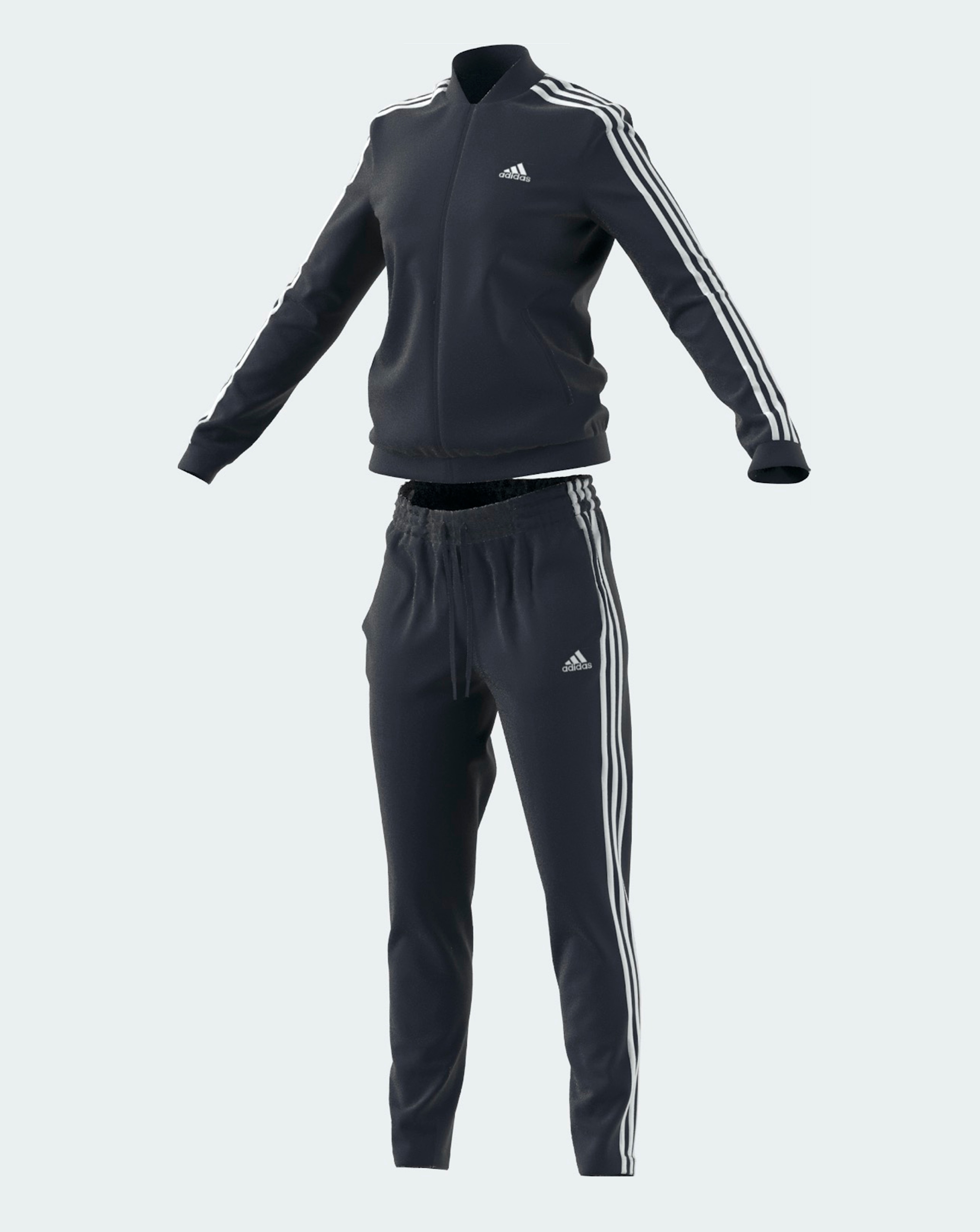Adidas two sale stripe tracksuit