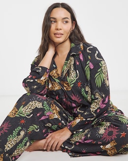 Button Through Plisse Lounge Set