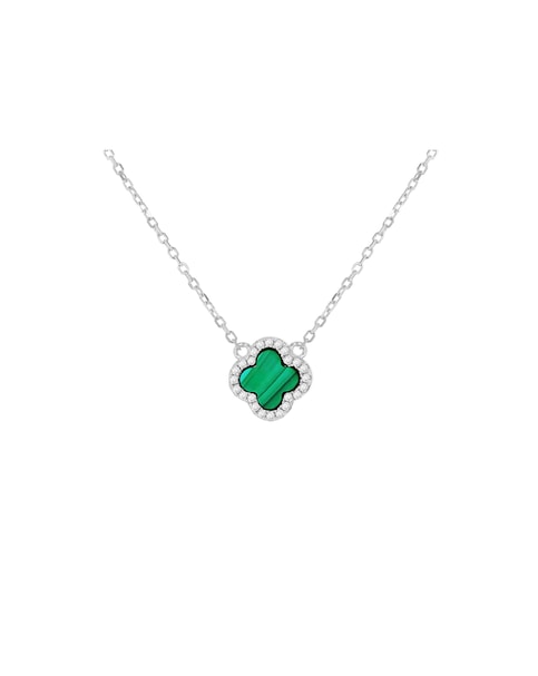 Sterling Silver Clover Necklace