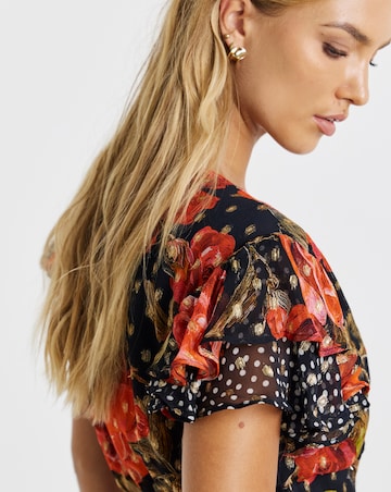 Hope & Ivy Ffion Wrap Maxi Dress