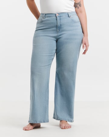Light Wash 24/7 Stretch Wide Leg Jeans