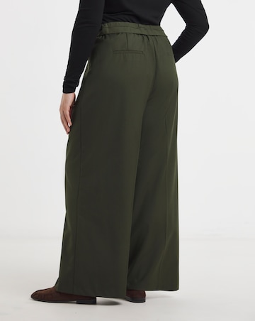 Turned Over Waistband Tailored Trouser