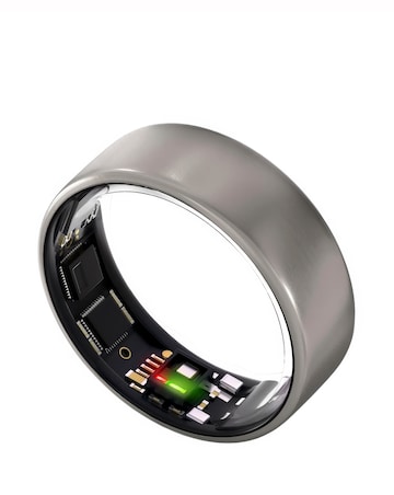 Ultrahuman Ring AIR Bluetooth Smart Ring - Raw Titanium - Size 7