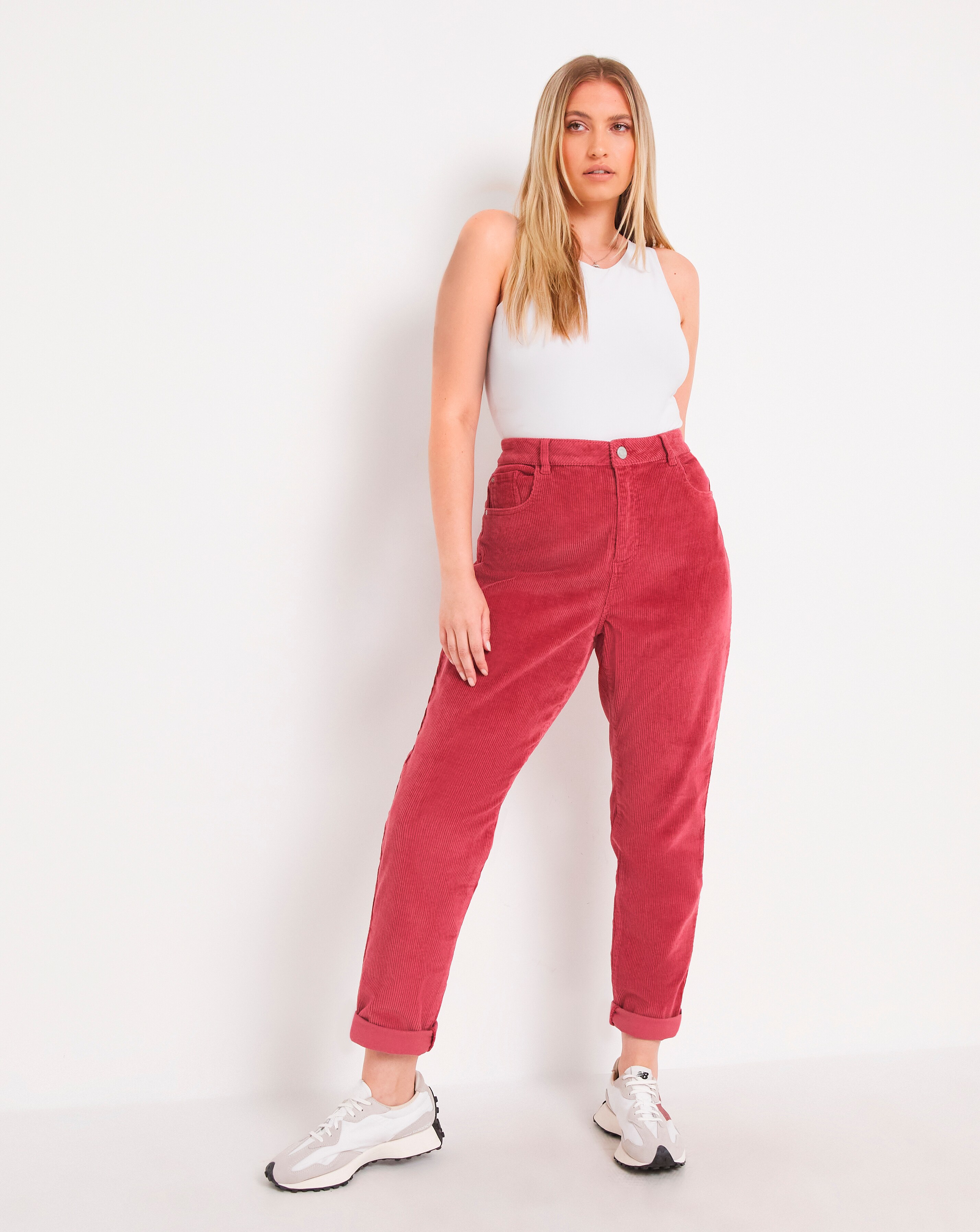 BDG Color Cropped Corduroy Mom Pant