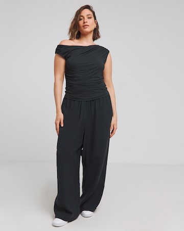 TALA 365 Asymmetric Ruched Side Top