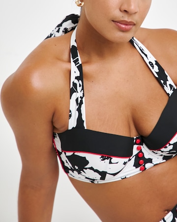 Joe Browns Mono Print Wired Bikini Top