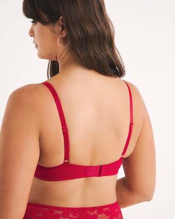 Pretty Secrets 2 Pack Daisy Lace Full Cup Bras B-G - Grey/Red