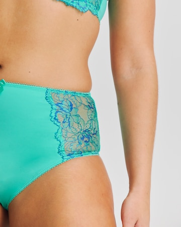 Pretty Secrets (2 Pack) Ella Lace Brief Knickers Aqua/Blue