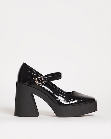 Reus Mary Jane Platform Heeled Shoes - Wide Fit (E)