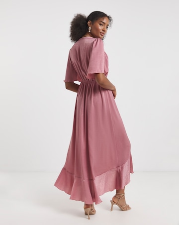 Flounce London Satin Maxi Dress